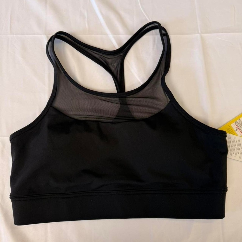 All In Motion Black Mesh Sports Bra